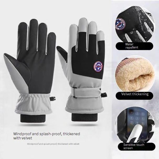 Unisex Winter Ski Gloves - Touchscreen Compatible, Waterproof, Windproof, Thermal Insulated For Snowboarding, Cycling & Outdoor Activities_desvips.com