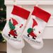 001 Qiaoding Supplies Velvet Santa Creative New Plush Christmas Gift Socks Decoration_desvips.com
