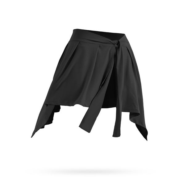 Yoga Apron With Hip-covering Straps, Short For Women, Anti-exposure, Anti-embarrassment, One-piece Sports And Fitness_desvips.com