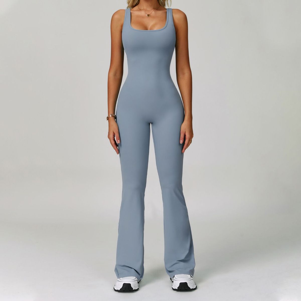 Cross-Border Winter Butt-Lifting Tight-Fitting Yoga For Women Outdoor Running Sports One-Piece Fitness Suit Nude_desvips.com