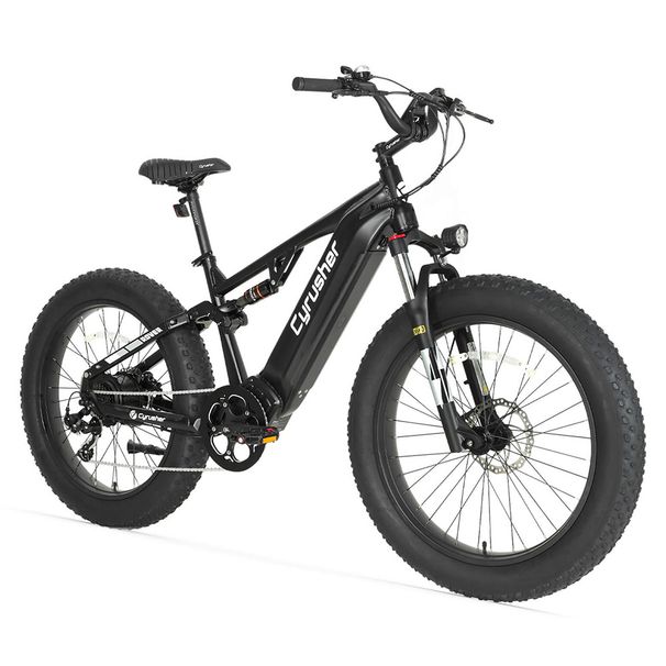 Cyrusher Rover Full-Suspension EBike, 52V 15.6Ah Battery_desvips.com