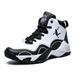 High-top Men's All Seasons 2025 New Sports Student Wear-resistant Trendy Large Size Youth Leather Basketball Shoes_desvips.com
