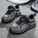 Printed Spring And Autumn Thick Soled Sneakers Men's Fashion Versatile Trendy Sports Casual Bread White Shoes_desvips.com