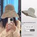 UPF50+ Extra Wide Brim Sun Hat - Striped Foldable Fishing Hat For Beach Modern & Versatile UV Protection Summer Hat_desvips.com