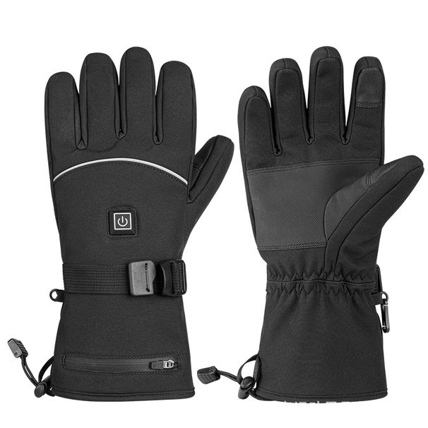 Trade Thermal Three-Level Cold-Proof Outdoor Cycling Skiing Electric Heated Windproof Touchscreen Gloves_desvips.com
