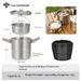 Outdoor 304 Stainless Steel Cookware Set: Portable Hanging Pot & Cooking Pot For Camping & Picnics_desvips.com