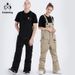 001 Men And Women One-piece Bib Warm Windproof Waterproof Outdoor Equipment Snowboard Ski Suit Snow Pants_desvips.com