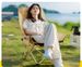 Portable And Set Camping Picnic Outdoor Folding Egg Roll Table High Back Moon Chair_desvips.com