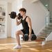 Set Manubri 2 In 1 Da 25kg Totali Con 12 Dischi Pesi E Connettore, Set Manubri Regolabili Utilizzabile Come 2 Manubri, Bilanciere, Palestra In , Nero_desvips.com