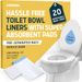 Lunderg Disposable Toilet Liners With Lemon Scented Absorbent Pads, 20 Count_desvips.com