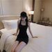 Square-neck Tank For Women, 2025 Summer New Pure And Alluring, Sporty Style, Strapless, Sleeveless, Bodycon Dress_desvips.com