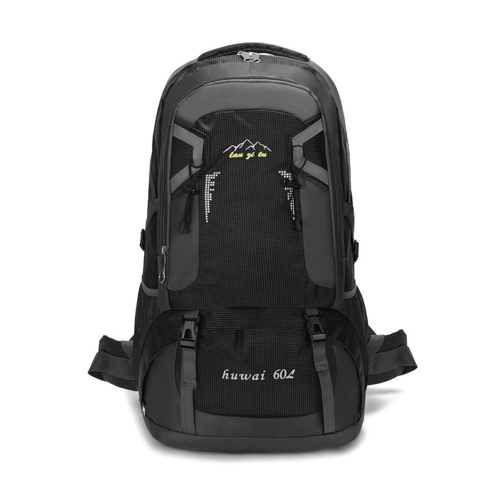 60L Backpack Outdoor Large Capacity Waterproof Rucksack Climbing Pack Zippered Portable Lightweight Bag_desvips.com