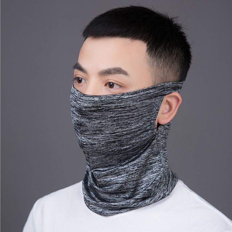 Men's Ice Silk Neck Warmer Full Face Protection Sun Protection Mask For Fishing Cycling Outdoor Sports Summer Neck Warmer_desvips.com