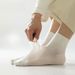 Men's Summer Thin Mesh Sweat-absorbing Mid-calf Cotton Seamless Short Socks, Spring-summer Sports, Simple Solid Color_desvips.com