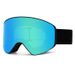 UV Protection Snap-On Prescription Cover, Cylinder Flip-Up Magnetic Double-Layer Anti-Fog Ski Goggles_desvips.com