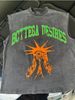 2025 New Printed Sleeve T-Shirt Vest Top Washed Vintage Versatile Casual Trendy Round Neck Short_desvips.com