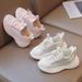 Sports 2025 New Spring Summer Breathable Mesh Children's Fashion White Shoes Big Girls' Sneakers_desvips.com