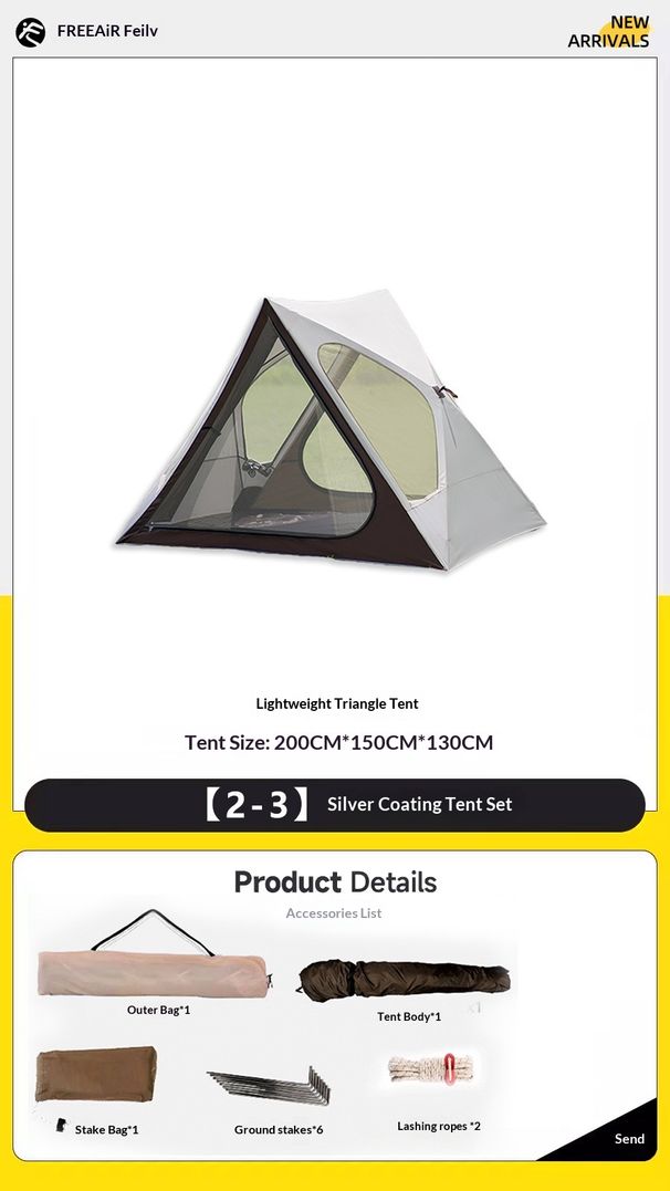 Beach Park Automatic Quick-Open Triangle Outdoor Portable Folding Camping Tent Sunshade Rainproof_desvips.com