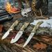 CATCHRO Hunting Knife Set 4 PCS Deer Gutting Kit With Bone Saw, Skinning Knife, And Gut Hook Knife, Includes Gloves And Case, Outdoor Survival Knife S_desvips.com