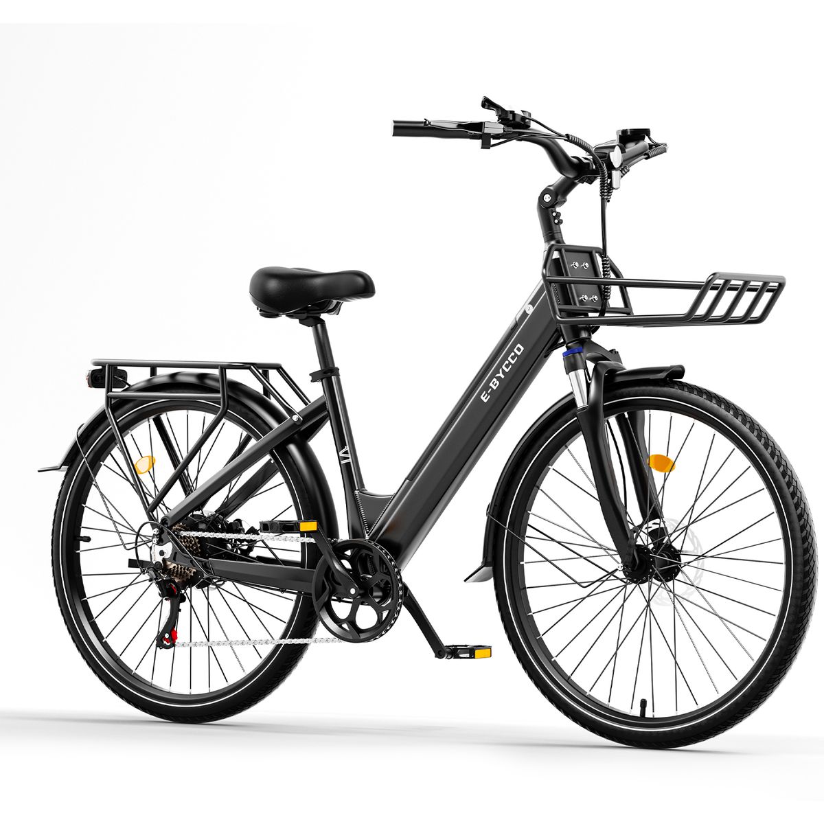 E·Bycco V1 Urban Electric Bike With 36V 15.6Ah Battery,Shimano 7-Speed,_desvips.com