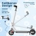 Elektro-Kinderroller Ab 10 Jahre, E Scooter Für Kinder, 14km/h, Klappbar, Max.15km, Höhenverstellbar, Bunte Leuchten, EBS+Fußbremse, LED-Display_desvips.com