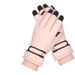 Ski Anti-Slip Fleece-Lined Thickened Warm Winter Cycling Touchscreen Water-Resistant Magic Tape Reflective Strip Gloves_desvips.com