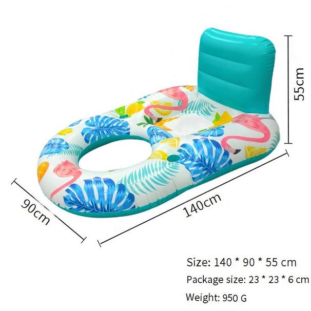 LED Inflatable Lounge Chair - Heavy-Duty PVC With Reinforced Mesh & Dual Air Vents (180cm Waterproof Lights For Adults Pool/Beach Use)_desvips.com