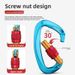 Gorm Professional Climbing Master Lock Hook 9203 Outdoor Quickdraw Carabiner Safety Aluminum Alloy D-Type Hanging Buckle_desvips.com