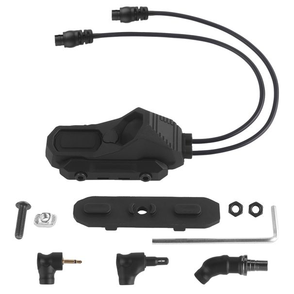 Tactical AXON Pro Double Wire Switch With 3 Types Of Connectors For PEQ And Flashlight Connector Hunting Accessories_desvips.com