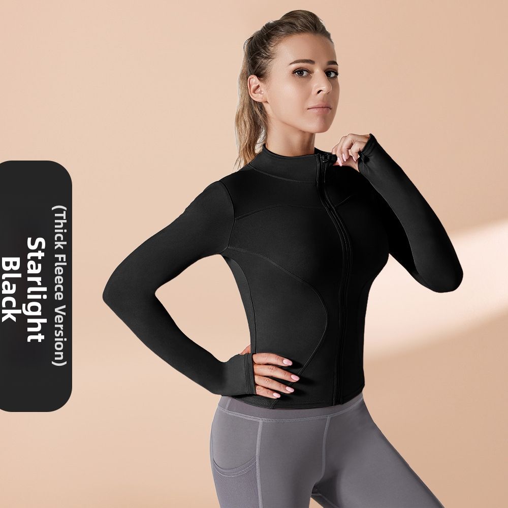 Women's Long Sleeved Running Top Quick Drying High Elastic Fitness Yoga Jacket Tight Fitting Breathable Sports Sunscreen for Autumn Winter_desvips.com
