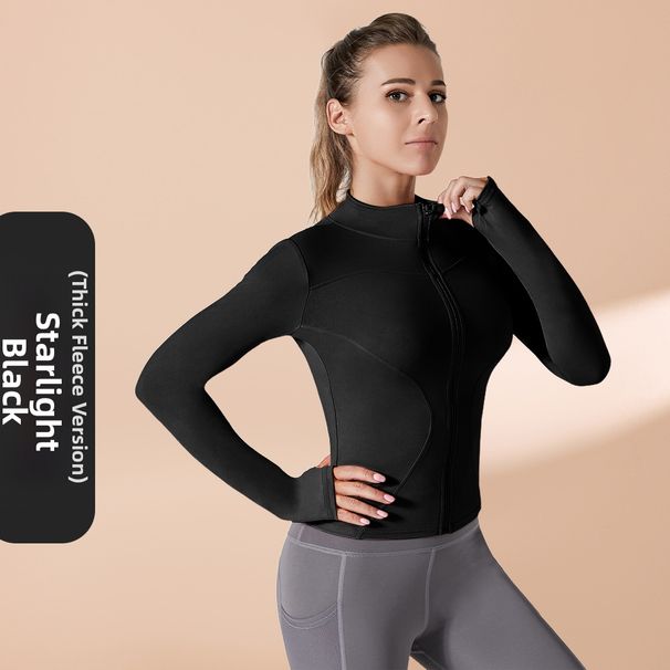 Women's Long Sleeved Running Top Quick Drying High Elastic Fitness Yoga Jacket Tight Fitting Breathable Sports Sunscreen for Autumn Winter_desvips.com