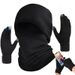 Sports Face Masks Three Piece Set Of Autumn Winter Proof Warm Headgear Motorcycle Riding Mask Sports Polar Fleece Neck Protection Touch Screen Gloves_desvips.com