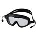 Adult Swimming HD Anti-Fog Large Frame Integrated Mirror With Earplugs Soft Silicone Unisex Diving Goggles_desvips.com