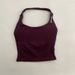 DFYNE High Elastic Ultra Fine Matte Nylon Halter Neck Bra And Panty Set Seamless Fitness Sports Bra Wholesale_desvips.com