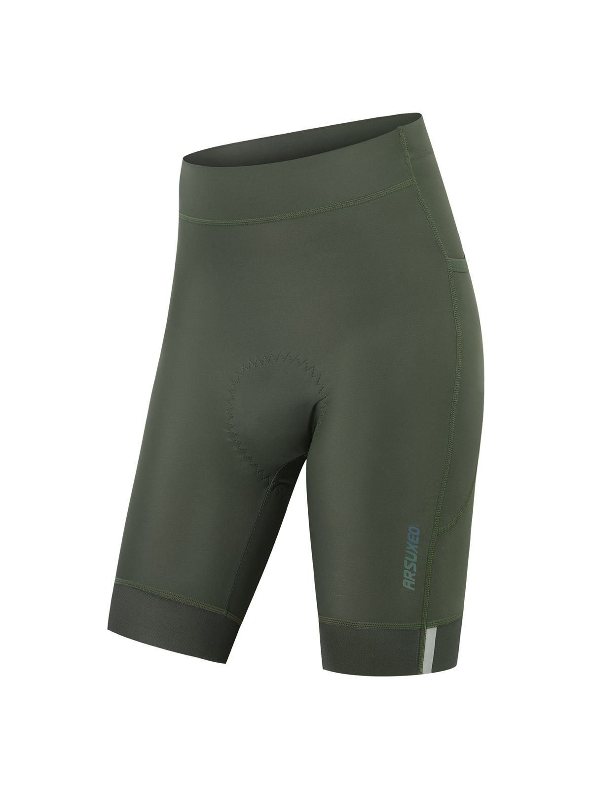 NOKO-ARSUXEO Summer Sports Fitness Bicycle Cycling Shorts Women's Tight Moisture Wicking Silicone Sponge Pad Three-point Pants_desvips.com