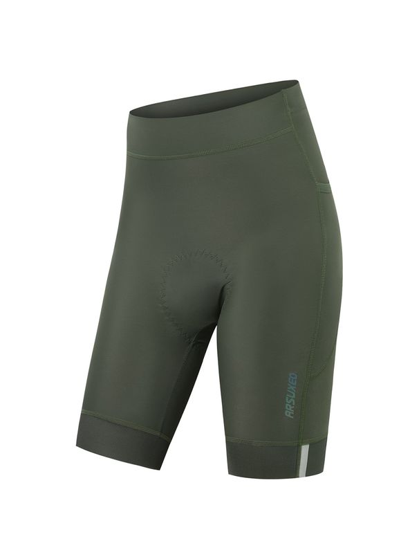 NOKO-ARSUXEO Summer Sports Fitness Bicycle Cycling Shorts Women's Tight Moisture Wicking Silicone Sponge Pad Three-point Pants_desvips.com