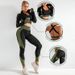 Sports Yoga Suit Set European American Style Quick Drying Seamless Slimming Three Piece Set For Professional Running Fitness Beginners Spring Winter_desvips.com