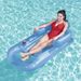 Swimming Rings Single Inflatable Water Bed With Armrests Cup Hole Backrest Luxury Lounge Chair Water Leisure Chair Adult Floating Row_desvips.com