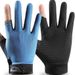 Men's Summer Thin Ice Silk Sun Protection Anti-Slip Driving Comfortable Breathable Outdoor Cycling Fishing Gloves_desvips.com
