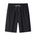 High-quality Ice Silk Quick-dry Men's Summer Shorts, Thin, Stretchy, Breathable, Loose-fitting Home Pants, Casual Shorts_desvips.com