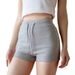 New Elastic Yoga Shorts Summer High Waist Hip Lift Fitness Slimming Casual Running Dance Sports Three-Point Pants_desvips.com
