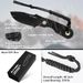 FLISSA 7 Inch Full Tang Fixed Blade Knife With Kydex Sheath And Emergency Rope_desvips.com