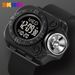 Time American Square Dial Outdoor Flashlight Lighting Watch Teenager Cool Fashion Waterproof Simple Electronic Watch_desvips.com