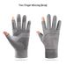 Men’s Winter Fingerless Gloves – Fleece-Lined Touchscreen Gloves For Writing, Driving, Cycling & Outdoor Work (Half-Finger/Full-Finger, Black/Grey)_desvips.com