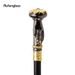 Golden Black Hand Hold Flower Luxury Fashion Walking Stick For Party Decorative Cane Elegant Crosier Knob Walking Stick 93cm_desvips.com