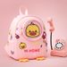 Children's kindergarten schoolbag girl boy baby 1-3-6 years old lightweight cute little yellow duck backpack_desvips.com