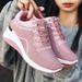 Women's new spring women's shoes height increasing shoes, trendy shoes, breathable thick soled sports shoes for women_desvips.com