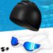 Adult Swimming Competition Speed Swimming Goggles Comfortable Swimming Cap Nose Clip Ear Plugs Silicone Swimming Equipment Set Bag_desvips.com