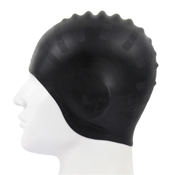 Diving Cap Waterproof Ear Covering Cross Border Swimming Cap Men's Professional Adult Ear Protection Enlarged Swimming Cap Silicone_desvips.com