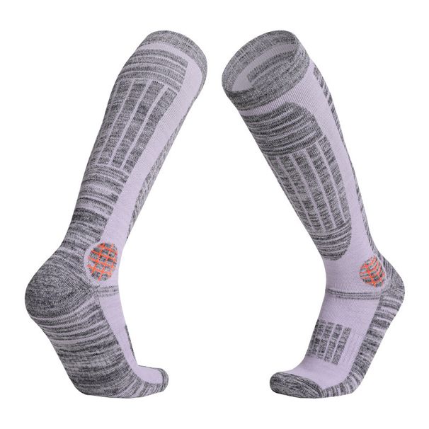 Professional Long Tube Ski For Women, Outdoor Thickened Towel Socks, Sweat-Absorbing And Warm Sports Socks_desvips.com
